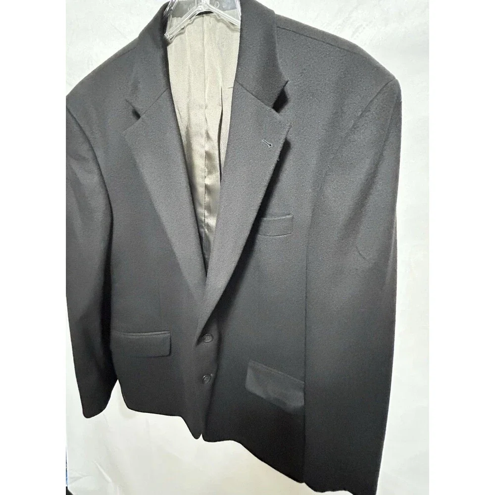 Oscar De La Renta Mens 46R Wool Cashmere Jacket Coat